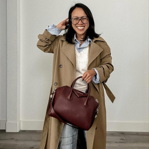 Cream V Neck Sweater Vest - Picture 4 of 4